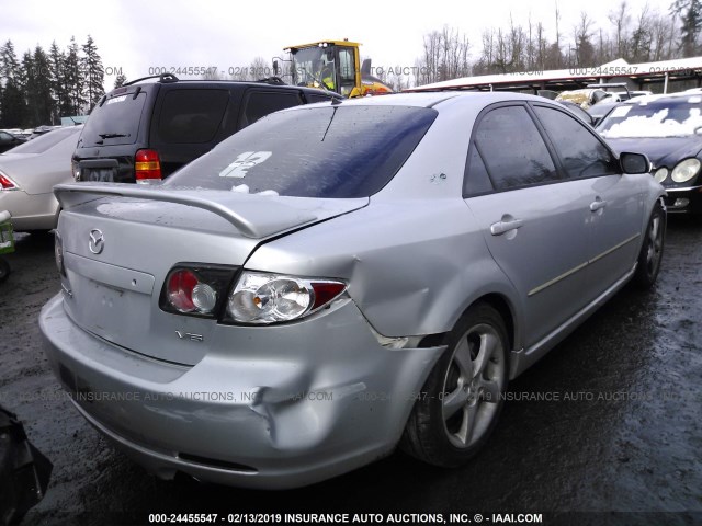 1YVHP80D075M11437 - 2007 MAZDA 6 S SILVER photo 4