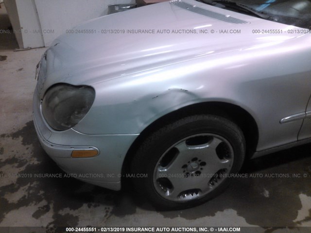 WDBNG75J2YA006625 - 2000 MERCEDES-BENZ S 500 SILVER photo 6