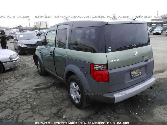 5J6YH28533L051822 - 2003 HONDA ELEMENT EX GREEN photo 3