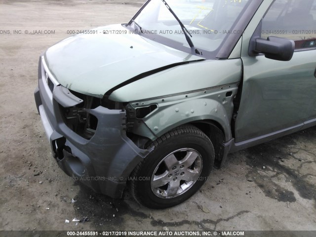 5J6YH28533L051822 - 2003 HONDA ELEMENT EX GREEN photo 6