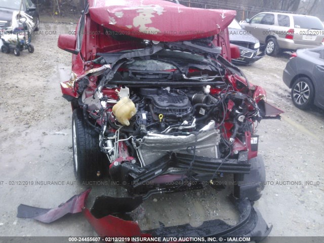 3C4PDCDG6DT567253 - 2013 DODGE JOURNEY CREW RED photo 6