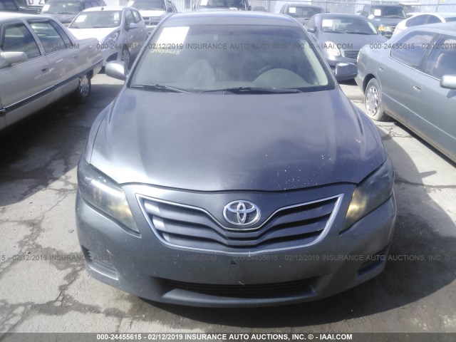 4T4BF3EK6BR092540 - 2011 TOYOTA CAMRY SE/LE/XLE GRAY photo 6