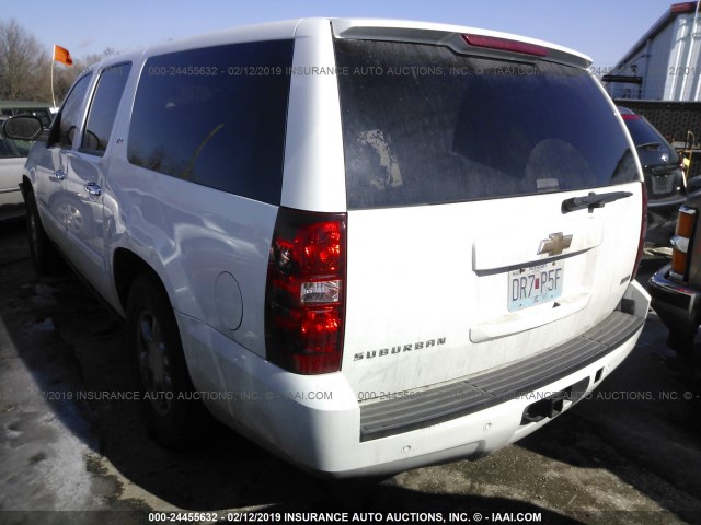 3GNFC16088G158776 - 2008 CHEVROLET SUBURBAN C1500  LS WHITE photo 3