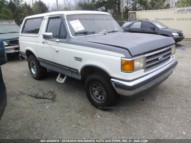 1FMEU15N3LLA53200 - 1990 FORD BRONCO U100 WHITE photo 1