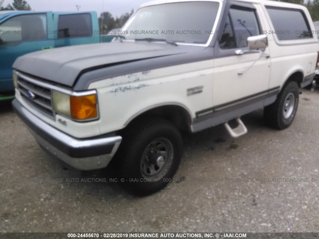 1FMEU15N3LLA53200 - 1990 FORD BRONCO U100 WHITE photo 6