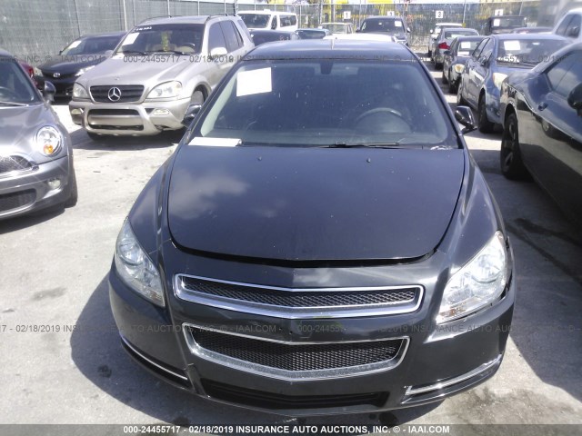 1G1ZC5EU1CF256813 - 2012 CHEVROLET MALIBU 1LT BLACK photo 6