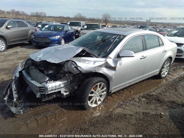 1G1ZG5E77CF149862 - 2012 CHEVROLET MALIBU LTZ SILVER photo 2