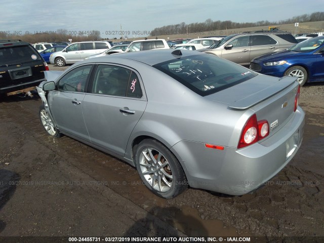 1G1ZG5E77CF149862 - 2012 CHEVROLET MALIBU LTZ SILVER photo 3