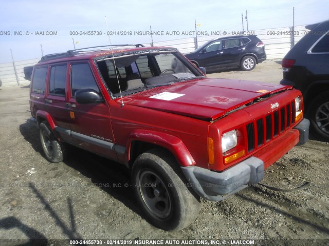 1J4FT68S6XL508440 - 1999 JEEP CHEROKEE SPORT/CLASSIC RED photo 1