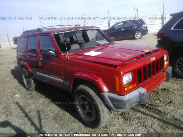 1J4FT68S6XL508440 - 1999 JEEP CHEROKEE SPORT/CLASSIC წითელი ფოტო 1