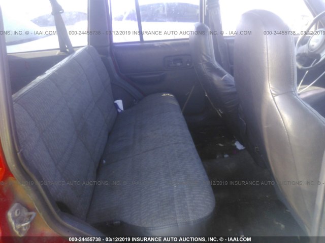 1J4FT68S6XL508440 - 1999 JEEP CHEROKEE SPORT/CLASSIC წითელი ფოტო 8