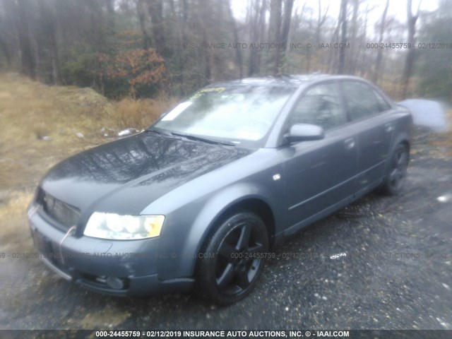 WAULC68E45A086676 - 2005 AUDI A4 1.8T QUATTRO/SPECIAL GRAY photo 2