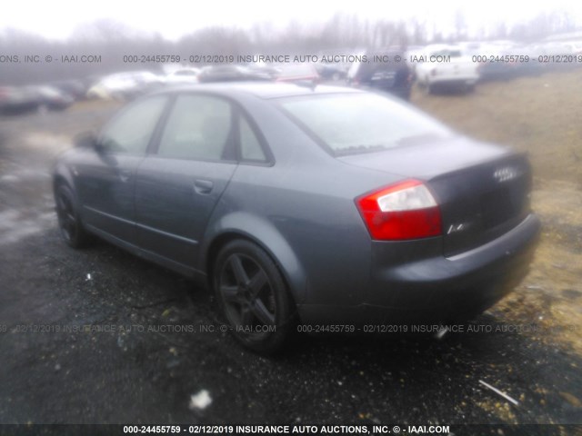 WAULC68E45A086676 - 2005 AUDI A4 1.8T QUATTRO/SPECIAL GRAY photo 3