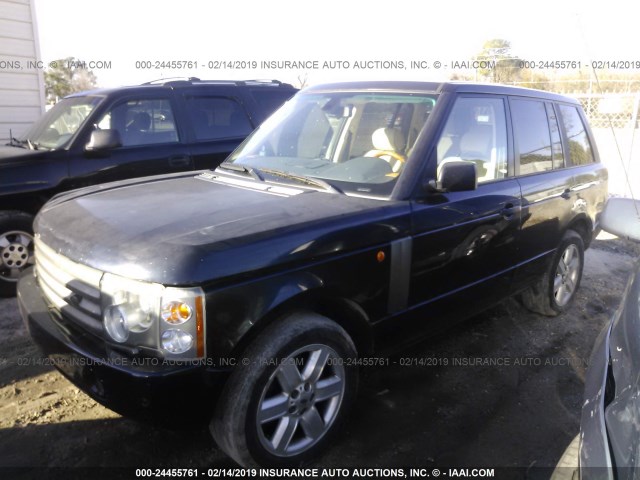 SALME11434A177242 - 2004 LAND ROVER RANGE ROVER HSE BLACK photo 2