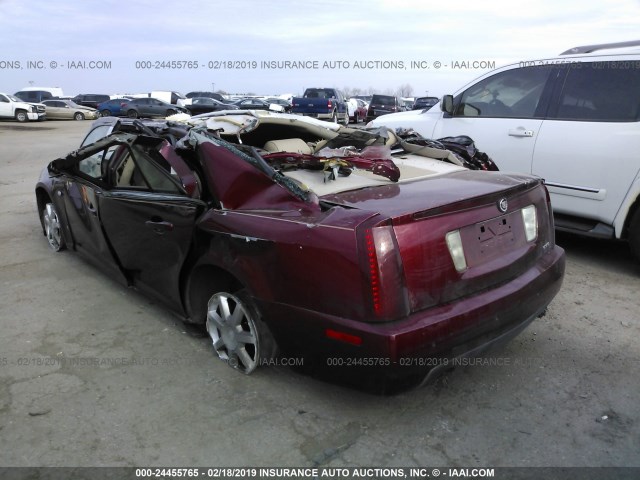 1G6DW677260141444 - 2006 CADILLAC STS RED photo 3