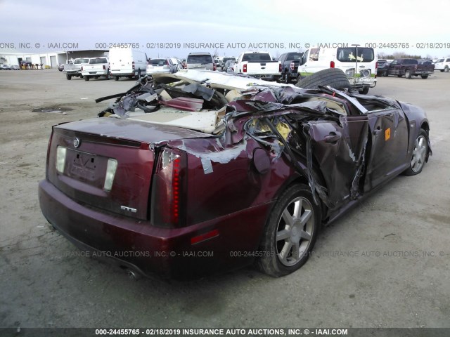 1G6DW677260141444 - 2006 CADILLAC STS RED photo 4