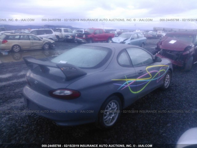 KMHJG24F4XU126614 - 1999 HYUNDAI TIBURON SILVER photo 4