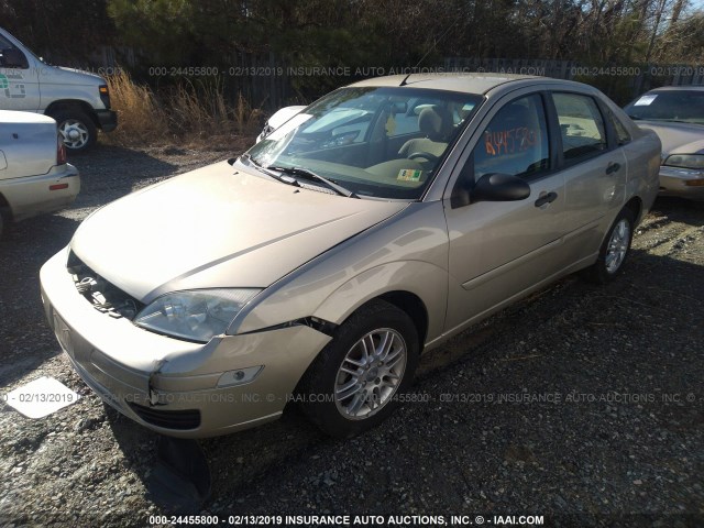 1FAFP34N97W136332 - 2007 FORD FOCUS ZX4/S/SE/SES GOLD photo 2