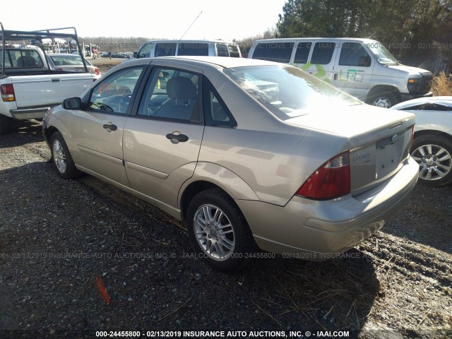 1FAFP34N97W136332 - 2007 FORD FOCUS ZX4/S/SE/SES GOLD photo 3