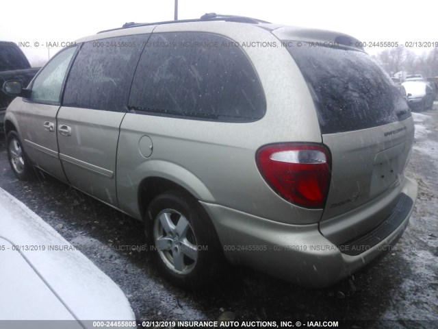 2D4GP44L47R213154 - 2007 DODGE GRAND CARAVAN SXT GOLD photo 3