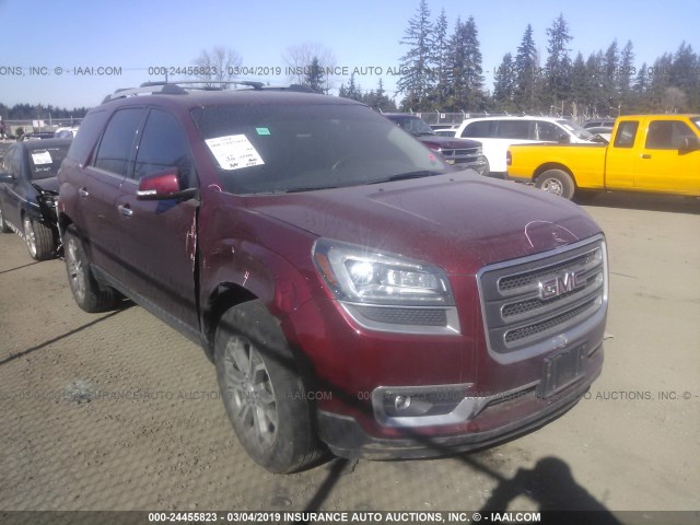 1GKKVRKD8GJ214287 - 2016 GMC ACADIA SLT-1 MAROON photo 1