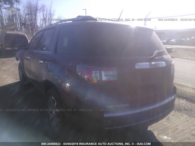 1GKKVRKD8GJ214287 - 2016 GMC ACADIA SLT-1 MAROON photo 3