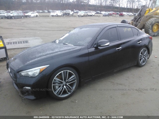 JN1BV7AR2EM698162 - 2014 INFINITI Q50 PREMIUM/SPORT BLACK photo 2