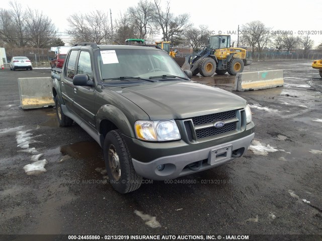 1FMZU77E81UB37456 - 2001 FORD EXPLORER SPORT TR  GREEN photo 1