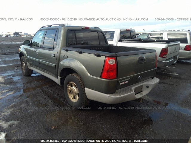 1FMZU77E81UB37456 - 2001 FORD EXPLORER SPORT TR  GREEN photo 3