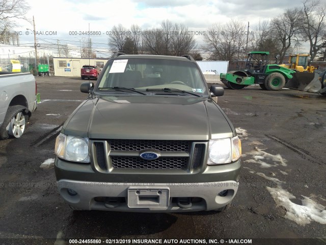 1FMZU77E81UB37456 - 2001 FORD EXPLORER SPORT TR  GREEN photo 6