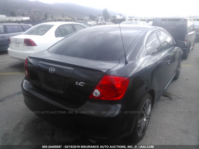 JTKDE177760135358 - 2006 TOYOTA SCION TC შავი ფოტო 4