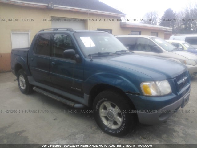 1FMZU77E21UC77714 - 2001 FORD EXPLORER SPORT TR  BLUE photo 1