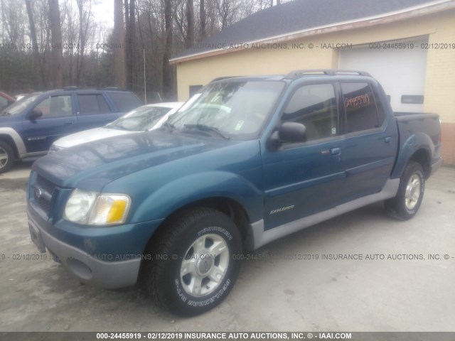 1FMZU77E21UC77714 - 2001 FORD EXPLORER SPORT TR  BLUE photo 2