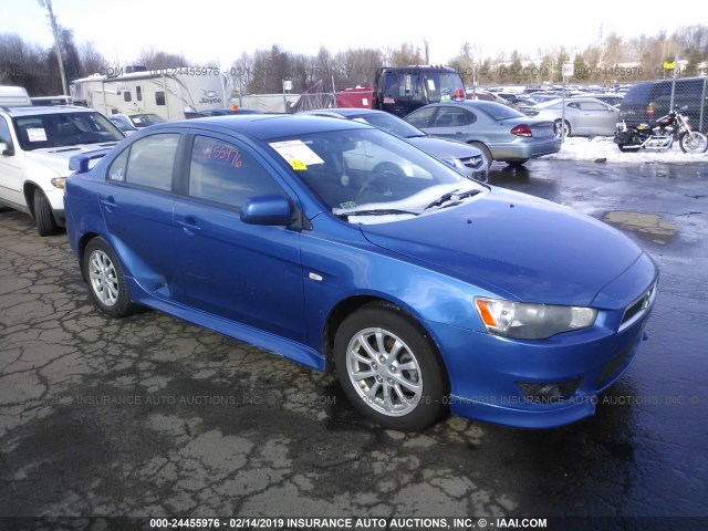 JA32U2FU0BU008290 - 2011 MITSUBISHI LANCER ES/ES SPORT BLUE photo 1