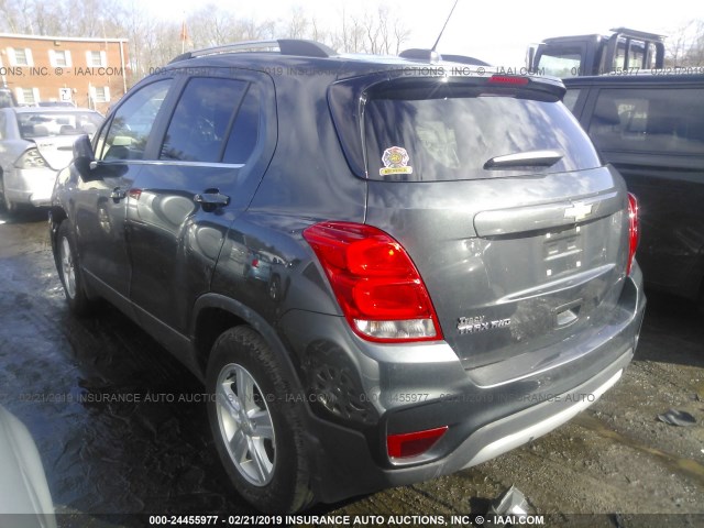 3GNCJPSB9JL208794 - 2018 CHEVROLET TRAX 1LT GRAY photo 3