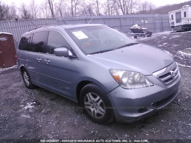 5FNRL38767B035431 - 2007 HONDA ODYSSEY Light Blue photo 1