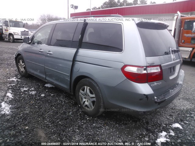 5FNRL38767B035431 - 2007 HONDA ODYSSEY Light Blue photo 3