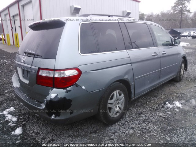 5FNRL38767B035431 - 2007 HONDA ODYSSEY Light Blue photo 4