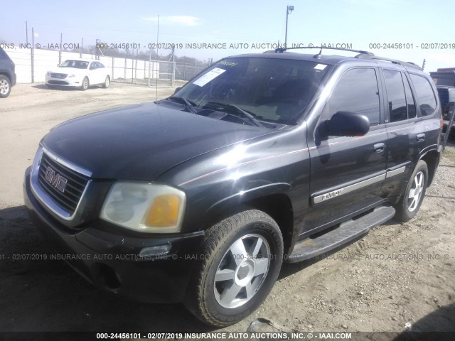 1GKDS13S842376524 - 2004 GMC ENVOY BLACK photo 2