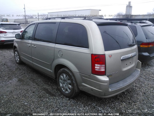 2A8HR44E59R551798 - 2009 CHRYSLER TOWN & COUNTRY LX GOLD photo 3