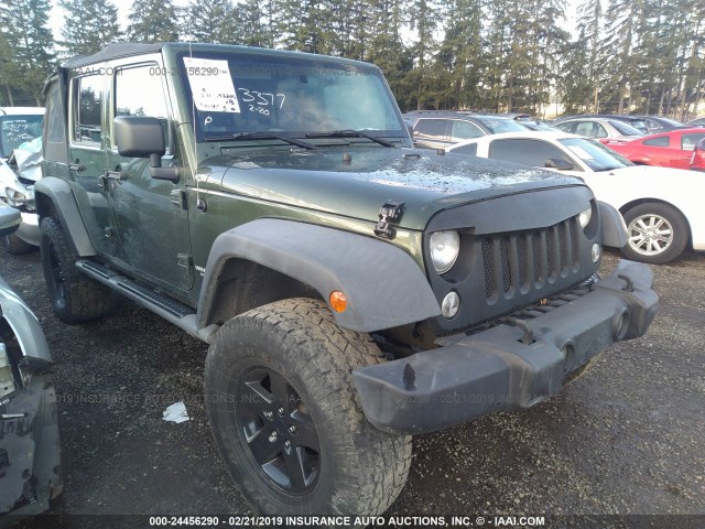 1J4GA69159L706722 - 2009 JEEP WRANGLER UNLIMITE RUBICON GREEN photo 1