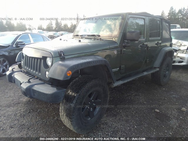 1J4GA69159L706722 - 2009 JEEP WRANGLER UNLIMITE RUBICON GREEN photo 2