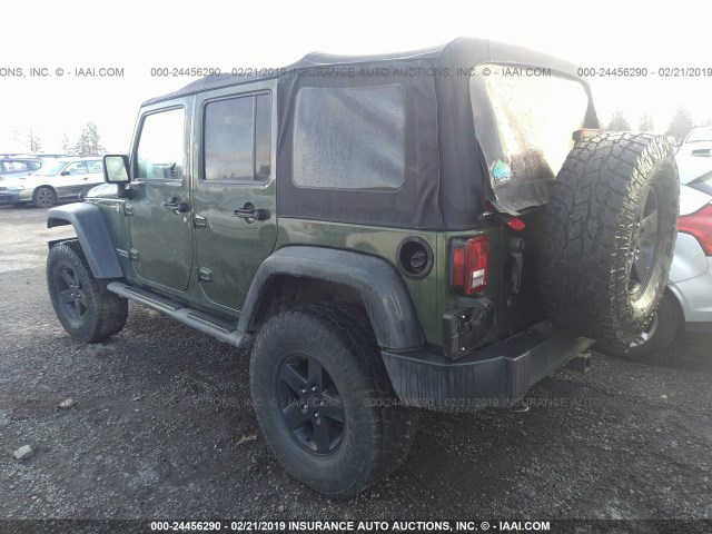 1J4GA69159L706722 - 2009 JEEP WRANGLER UNLIMITE RUBICON GREEN photo 3