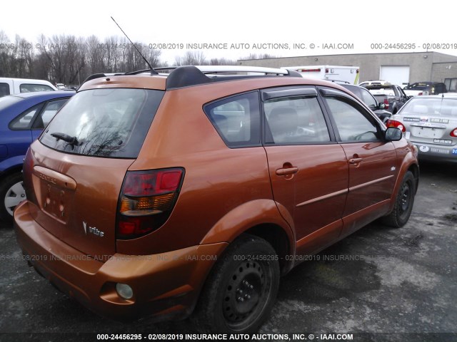 5Y2SL62844Z424157 - 2004 PONTIAC VIBE ORANGE photo 4