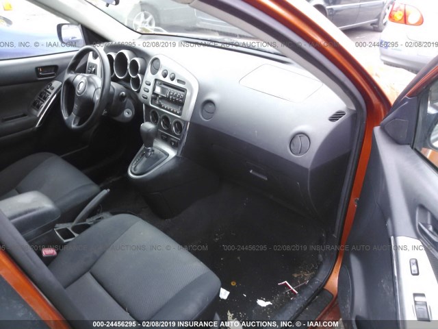 5Y2SL62844Z424157 - 2004 PONTIAC VIBE ORANGE photo 5