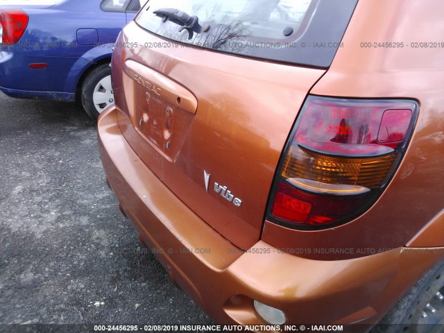 5Y2SL62844Z424157 - 2004 PONTIAC VIBE ORANGE photo 6