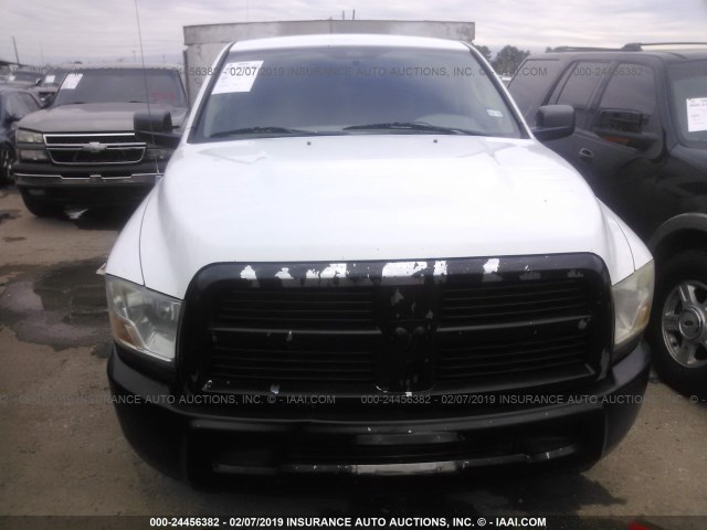 3D7LP2ET9AG164129 - 2010 DODGE RAM 2500 WHITE photo 6