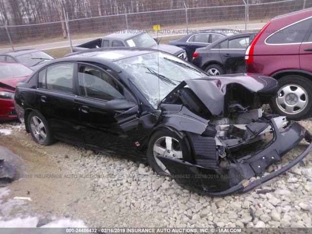 1G8AL55F57Z156993 - 2007 SATURN ION LEVEL 3 BLACK photo 1