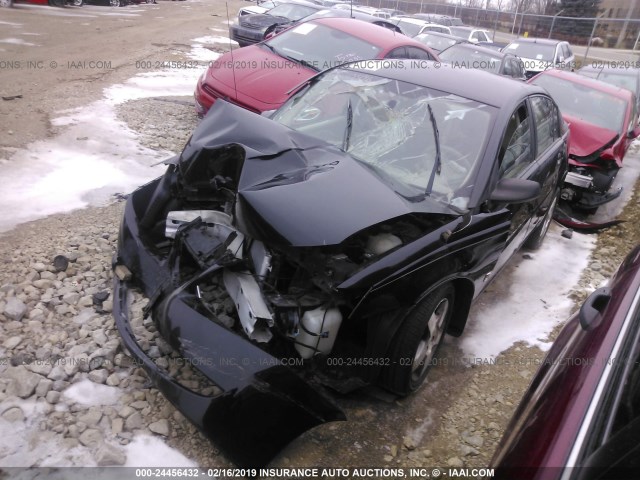 1G8AL55F57Z156993 - 2007 SATURN ION LEVEL 3 BLACK photo 2