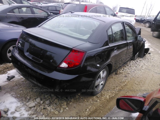 1G8AL55F57Z156993 - 2007 SATURN ION LEVEL 3 BLACK photo 4